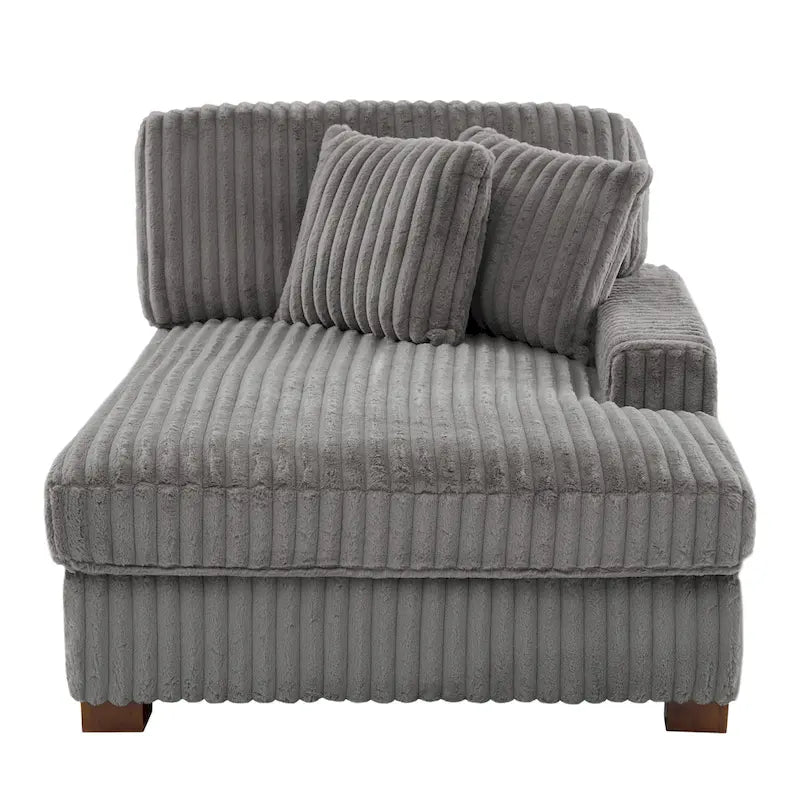 Modulares XXL-Sofa-Set mit Chaiselongue und Sessel für drinnen