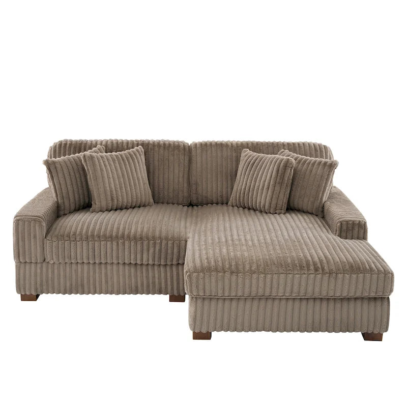 Modulares XXL-Sofa-Set mit Chaiselongue und Sessel für drinnen