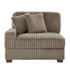 Modulares XXL-Sofa-Set mit Chaiselongue und Sessel für drinnen