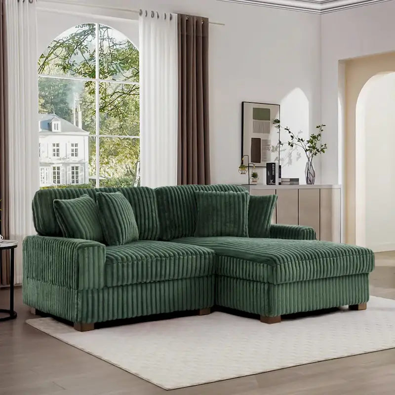 Modulares XXL-Sofa-Set mit Chaiselongue und Sessel für drinnen