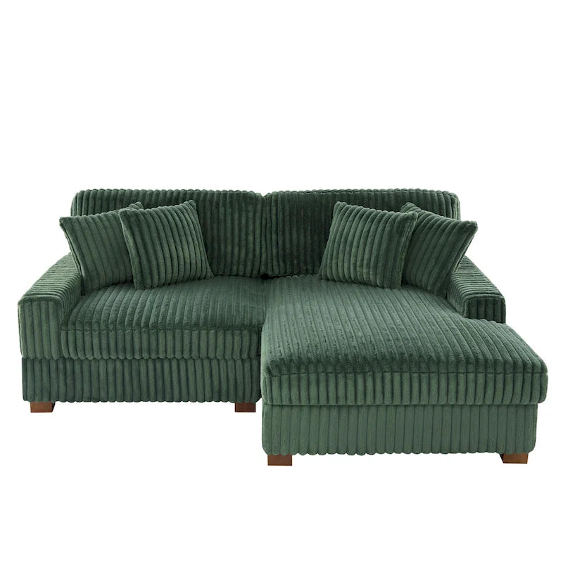 Modulares XXL-Sofa-Set mit Chaiselongue und Sessel für drinnen