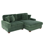 Modulares XXL-Sofa-Set mit Chaiselongue und Sessel für drinnen