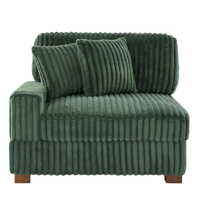 Modulares XXL-Sofa-Set mit Chaiselongue und Sessel für drinnen