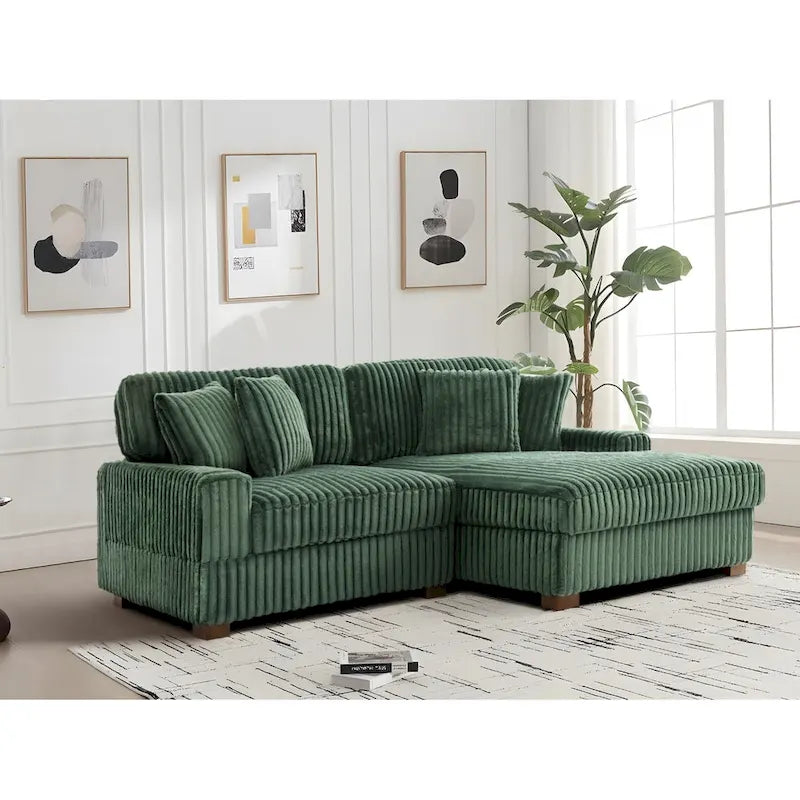 Modulares XXL-Sofa-Set mit Chaiselongue und Sessel für drinnen