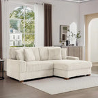 Modulares XXL-Sofa-Set mit Chaiselongue und Sessel für drinnen
