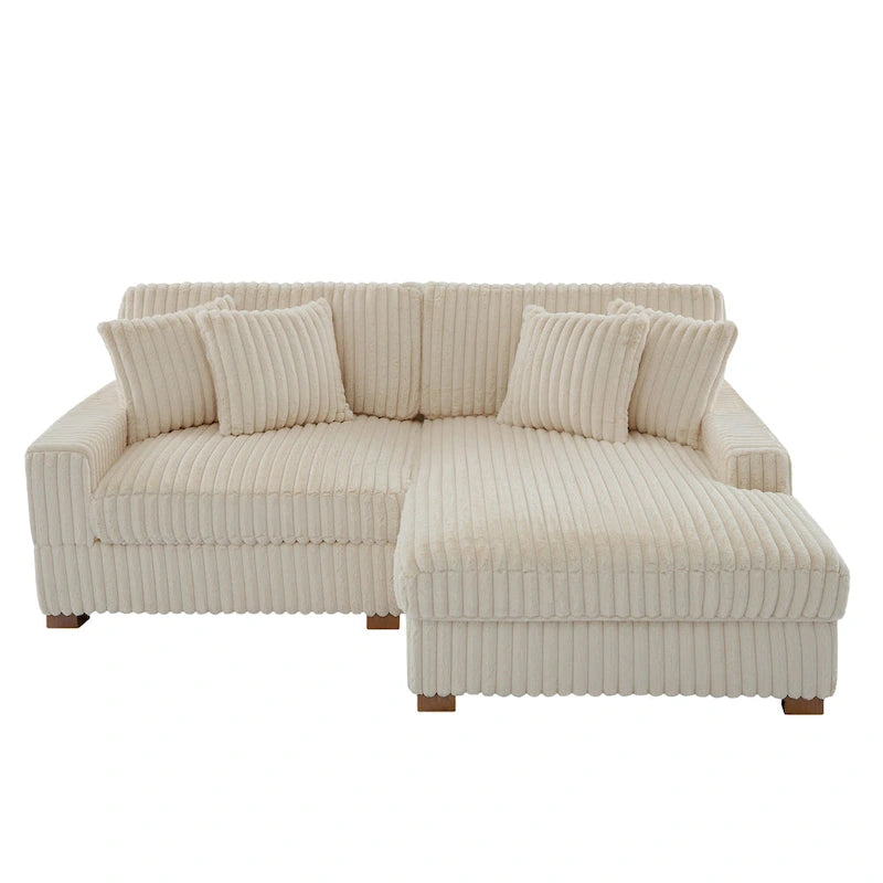 Modulares XXL-Sofa-Set mit Chaiselongue und Sessel für drinnen