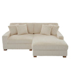 Modulares XXL-Sofa-Set mit Chaiselongue und Sessel für drinnen