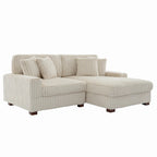 Modulares XXL-Sofa-Set mit Chaiselongue und Sessel für drinnen