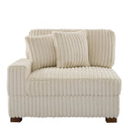 Modulares XXL-Sofa-Set mit Chaiselongue und Sessel für drinnen