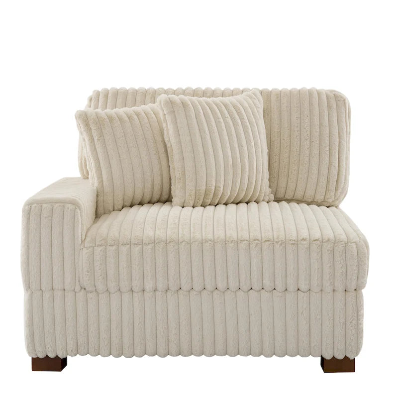 Modulares XXL-Sofa-Set mit Chaiselongue und Sessel für drinnen