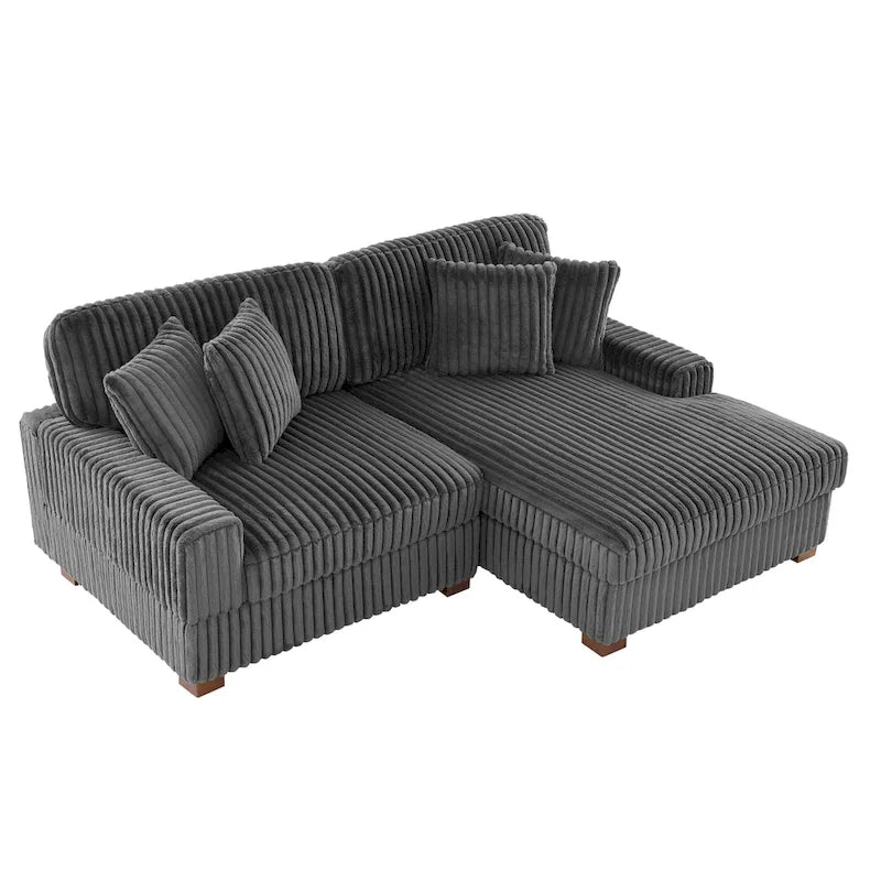 Modulares XXL-Sofa-Set mit Chaiselongue und Sessel für drinnen