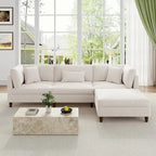 Modulares Sofa mit Ottoman für Wohnzimmer-Set - 112 B