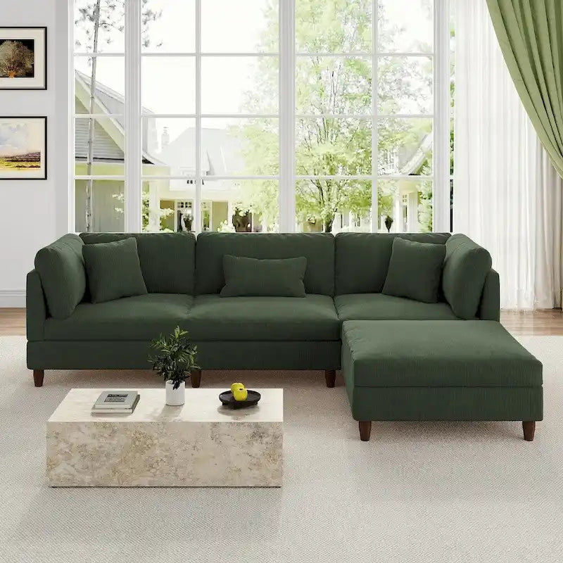 Modulares Sofa mit Ottoman für Wohnzimmer-Set - 112 B