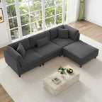 Modulares Sofa mit Ottoman für Wohnzimmer-Set - 112 B