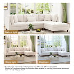 Modulares Sofa mit Ottoman für Wohnzimmer-Set - 112 B