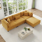 Modulares Sofa mit Ottoman für Wohnzimmer-Set - 112 B