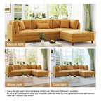 Modulares Sofa mit Ottoman für Wohnzimmer-Set - 112 B