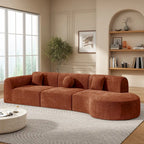 Christopher Knight Home - Buker Geschwungenes Polyester-Ecksofa