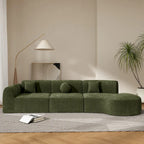 Christopher Knight Home - Buker Geschwungenes Polyester-Ecksofa