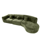 Christopher Knight Home - Buker Geschwungenes Polyester-Ecksofa