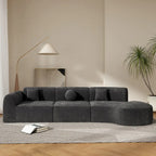 Christopher Knight Home - Buker Geschwungenes Polyester-Ecksofa