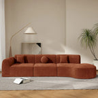 Christopher Knight Home - Buker Geschwungenes Polyester-Ecksofa