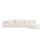 Christopher Knight Home - Buker Geschwungenes Polyester-Ecksofa