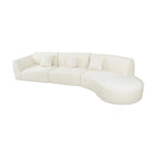 Christopher Knight Home - Buker Geschwungenes Polyester-Ecksofa