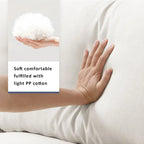 L-förmiges Sectional Cloud Sofa-Set mit Zierkissen, Ottoman, breiter Sitzfläche