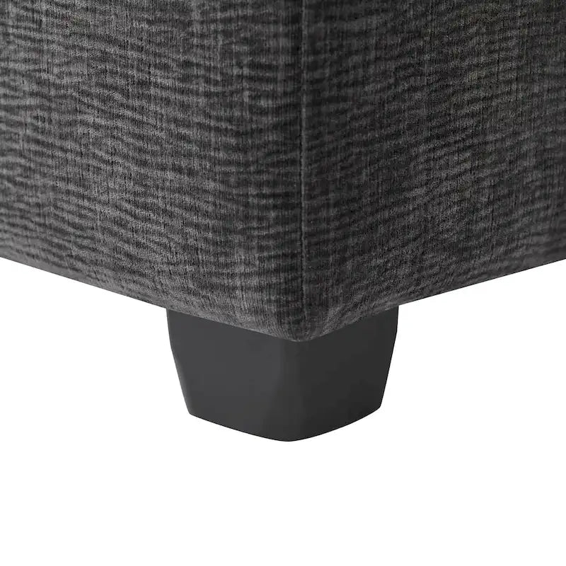 L-förmiges modulares Ecksofa, 4-Sitzer Chenille-Sofa