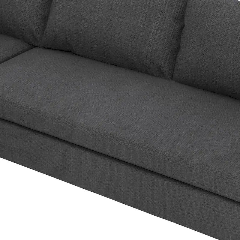 116 Chenille U-förmiges modulares Ecksofa, 8-Sitzer