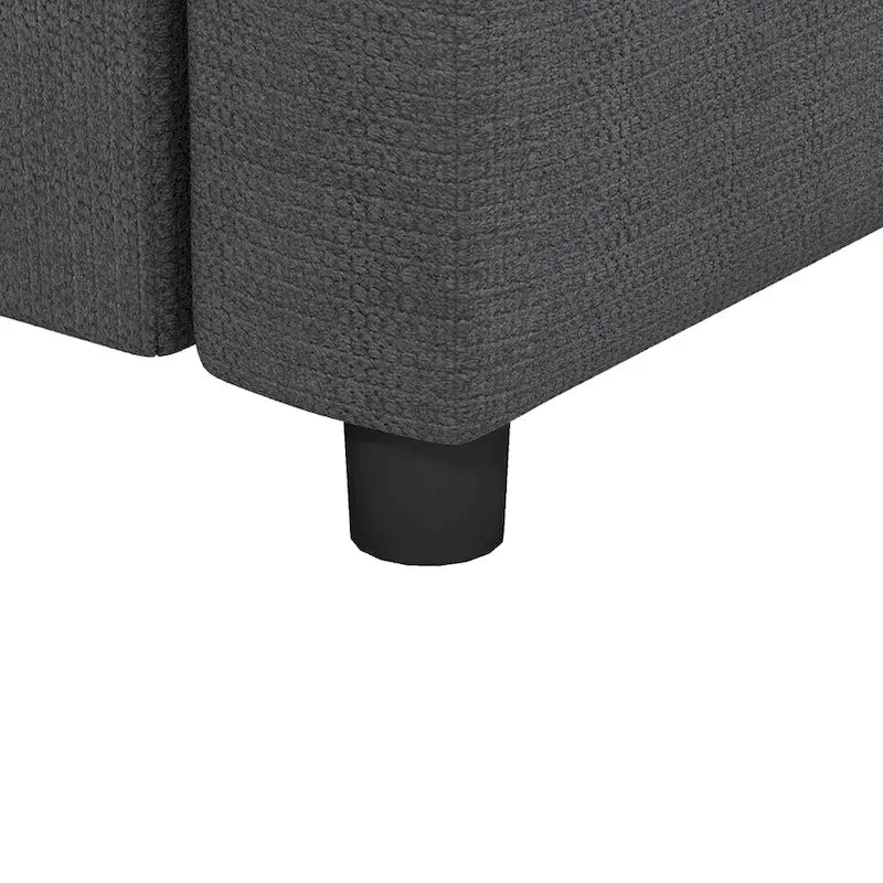 116 Chenille U-förmiges modulares Ecksofa, 8-Sitzer