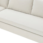 116 Chenille U-förmiges modulares Ecksofa, 8-Sitzer