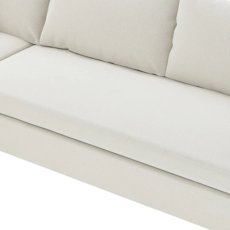 116 Chenille U-förmiges modulares Ecksofa, 8-Sitzer