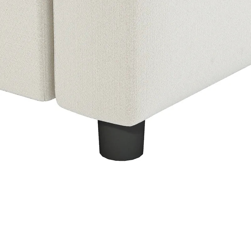 116 Chenille U-förmiges modulares Ecksofa, 8-Sitzer