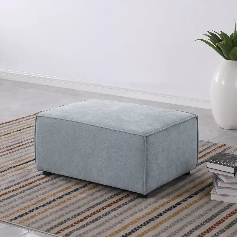 Frei kombinierbares modulares Sofa mit Chenille-Bezug