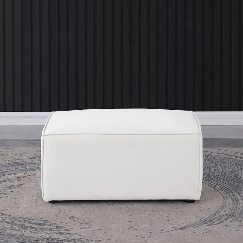 Frei kombinierbares modulares Sofa mit Chenille-Bezug