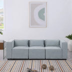 Frei kombinierbares modulares Sofa mit Chenille-Bezug