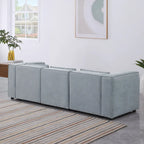 Frei kombinierbares modulares Sofa mit Chenille-Bezug