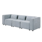 Frei kombinierbares modulares Sofa mit Chenille-Bezug