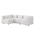 Frei kombinierbares modulares Sofa mit Chenille-Bezug