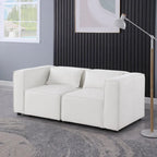 Frei kombinierbares modulares Sofa mit Chenille-Bezug