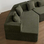 127.5Polyester Modulares Sektionssofa Wolkencouch mit tiefer Sitzfläche, keine Montage erforderlich und modernem minimalistischem Design