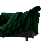 Cord-Sofa in L-Form mit abnehmbarem Bezug und tiefen Sitzen, 4-Sitzer-Couch mit weichen Armlehnen und 2 großen Kissen