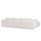 Modulares Ecksofa Boucle 112 mit kostenlosem Beistelltisch, breitem Sitzdesign und ohne Montage erforderlich