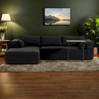 Modulares Ecksofa Boucle 112 mit kostenlosem Beistelltisch, breitem Sitzdesign und ohne Montage erforderlich