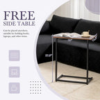Modulares Ecksofa Boucle 112 mit kostenlosem Beistelltisch, breitem Sitzdesign und ohne Montage erforderlich