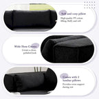 Modulares Ecksofa Boucle 112 mit kostenlosem Beistelltisch, breitem Sitzdesign und ohne Montage erforderlich