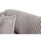 93,25 Corduroy Eckschlafsofa mit tiefer Sitzfläche & 6 Kissen - modernes Schlafsofa-Modul