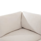 100,4 geräumiges U-förmiges 6-Sitzer-Ecksofa mit abnehmbaren Ottomanen und Kissen, flexible Konfiguration
